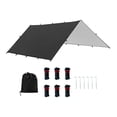 thumbnail image 3 of Hammock Fly engranaje impermeable con bolsas de transporte con dosel solar multifuncional para la pesca de trepadora instalarse fácilmente , Black L Negro l, 3 of 8