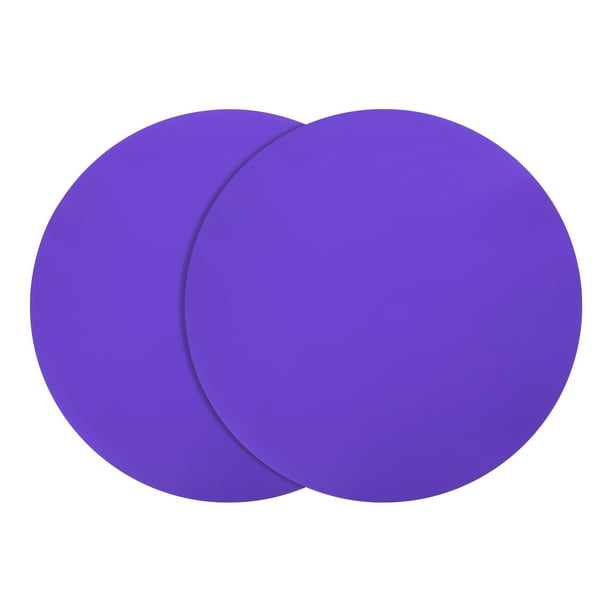 2 piezas de tapete de silicona para microondas, tapete resistente al calor de 12 pulgadas, almohadilla multiusos (púrpura)