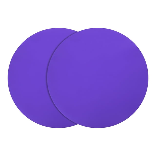 2 piezas de tapete de silicona para microondas, tapete resistente al calor de 12 pulgadas, almohadilla multiusos (púrpura)