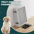 thumbnail image 4 of Smuxee House Wood Freestanding Dog Gate with Support Feet, Compact and Sturdy, 6 Panel, White, 4 of 9