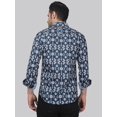 thumbnail image 3 of Serene Men's Printed Full Sleeve Casual Linen Shirt, 3 of 6
