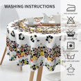 thumbnail image 3 of Mandala Round Tablecloth 60 Inch Waterproof Tablecloths Boho Table Cloth Decorative for Picnic Party Holiday Home Indoor Outdoor, 3 of 6