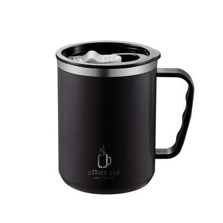 

RELOIVE Stainless Steel Coffee Cup Mug With Lid Insulated Coffee Mug Double Wall Coffee Tumbler With Handle Heat-resistant Drinkware