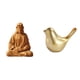 thumbnail image 1 of Estatua del Corazón de Jesús, figura católica de resina, figura artística de Jesús con adorno de pájaros dorados, estatua detallada de animale, 1 of 8