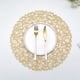 thumbnail image 3 of Yuarrent Decoración de de comedor con aislamiento térmico de 6 piezas, hecha a mano con bandeja de fondo de tejido creativo, tapete de 38 cm, Type3 NO3, 3 of 6