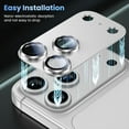 thumbnail image 7 of Allytechgroup for iPhone 17 Pro Max Camera Lens Protector, HD Clear Tempered Glass Camera Lens Screen Protector Metal Scratch Resistant Case Friendly Camera Lens Protector for Apple iPhone 17 Pro Max, 7 of 7