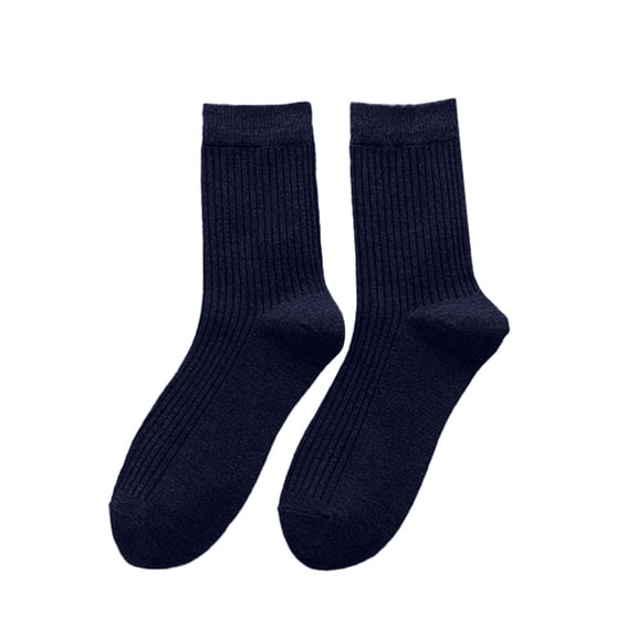 1‑PairRunning SocksBlueBreathable Mid-tube Cotton Business Casual Socks, 1-pairWomen‘s Grip Socks