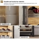 thumbnail image 4 of 3 - tier wine bar gabinete con detachable wine rack, cajón, glass holder y mesh door - a durable y estilizado para gris almacenamiento solution, 4 of 7
