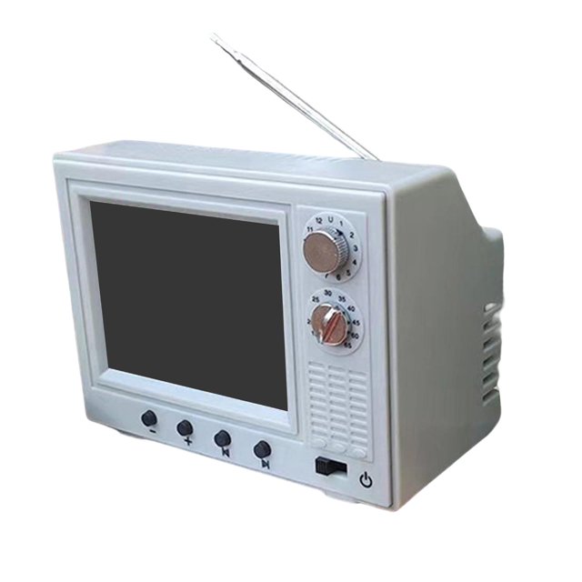 Accesorio de decoración de TV jugable para de televisión en miniatura de simulación 1/12 Azul Hugo televisor de casa de muñecas