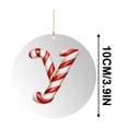 thumbnail image 2 of Moocorvic Round Christmas Ornaments with Initial Letter, Christmas Tree Decorations Xmas Gifts Keepsake, Clear(Y), 2 of 6