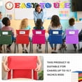 thumbnail image 4 of Bolsillos para Sillas de Aula Sanwuta Paquete de 24 Bolsas para Almacenamiento de Libros, 4 of 8