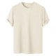 thumbnail image 2 of pstuiky Mangas cortas para hombre, Camisas casuales de manga corta con cuello redondo y textura de color sólido para hombre camisetas de hombre m, 2 of 5