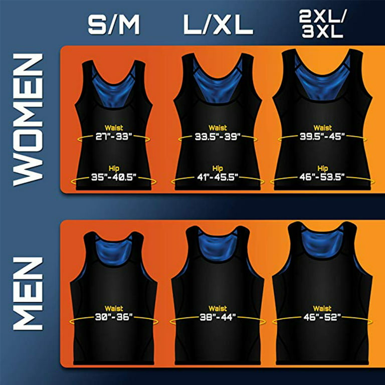 Sweat Shaper Men Women Premium Workout Vest Tank Top Weight Loss Waist  Trainer Shapewear Polymer 