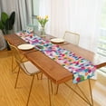 thumbnail image 2 of Yayeee Table Runner 70 inches Long Home Kitchen Dinning Party Decoration, Light Colorful Circles, 2 of 7