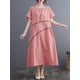 thumbnail image 5 of Vestido suelto de mujer con bolsillos Vestido de fiesta informal de manga corta CACAGOO Vestido, 5 of 7