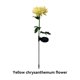 thumbnail image 5 of Lámpara Solar de crisantemo, 2 uds., luz de jardín, flores artificiales, césped, paisaje, jardín, decoración exquisita, creativa Iluminación y accesorios Crisantemo amarillo Crisantemo amarillo Matsuzay HA073440-02, 5 of 6