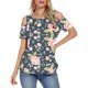 thumbnail image 4 of Camisetas de verano para mujer, túnica de manga corta con tiras y hombros descubiertos Fridja  nalpqowj5543, 4 of 7