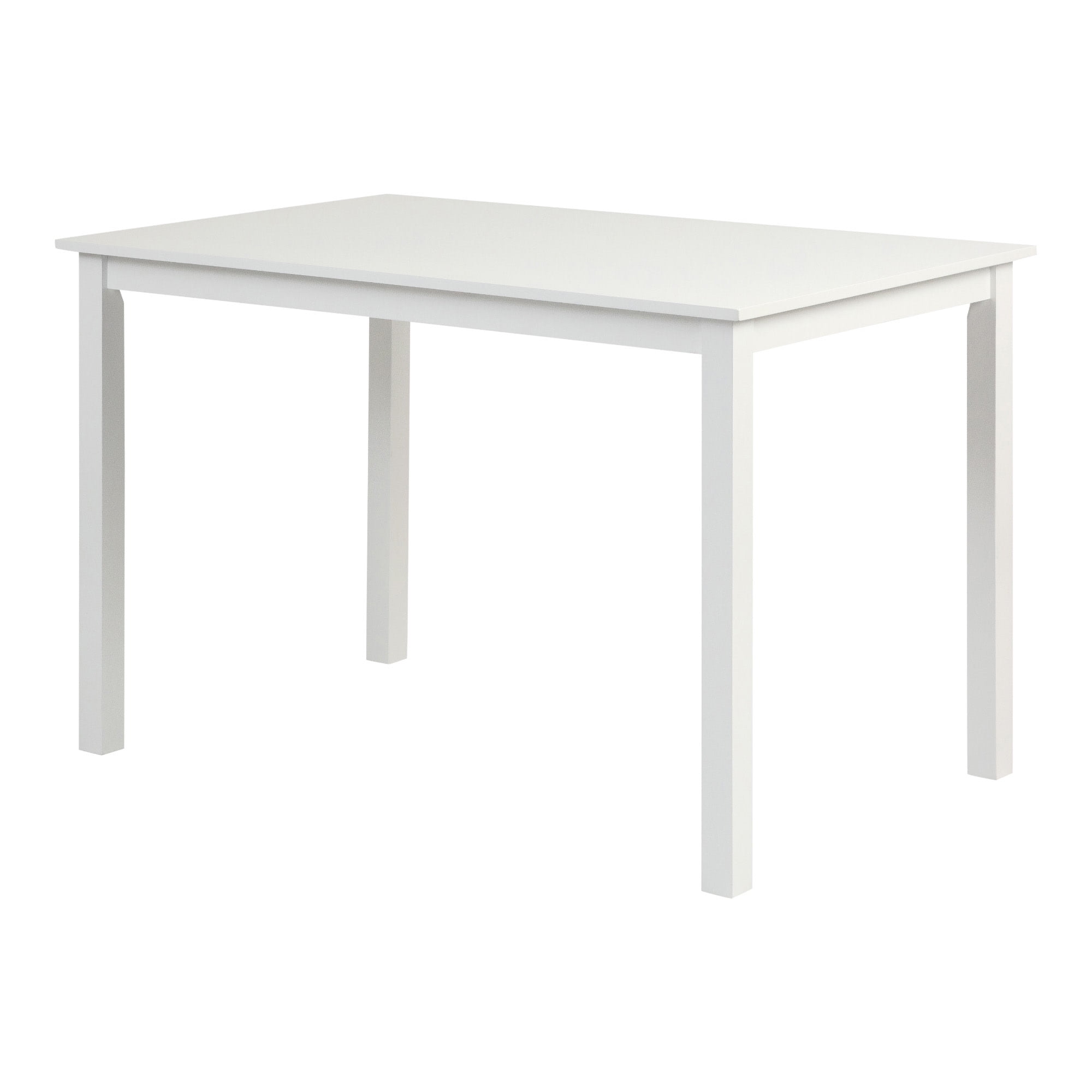 Walker Edison 5-Piece Solid Wood Farmhouse Dining Set - White/Grey