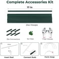 thumbnail image 6 of Gardzen Garden Hoops, DIY Grow Tunnel, Greenhouse Hoops for Raised Beds and Garden Netting 24PCS, 6 of 8