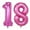 Pink, variant on VerPetridure 40" 18Th Birthday Decorative Foil Balloon Set Gold Balloon 18th Birthday 40 Inch Giant Foil Balloon Birthday Decor For Party GD