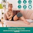 thumbnail image 3 of Grusce 3/4Pcs Calf Ankle Essential Oil Pack Set with Chest Pads Washable Reusable Calf Essential Oil Wrap Leakproof Oil Pack Wrap Adjustable Soft Bamboo Flannel Oil Pack for Chest Calf Ankle, 3 of 7