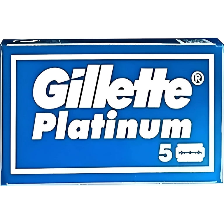 Gillette Platinum DE double edge safety razor shaving blades 50 Count