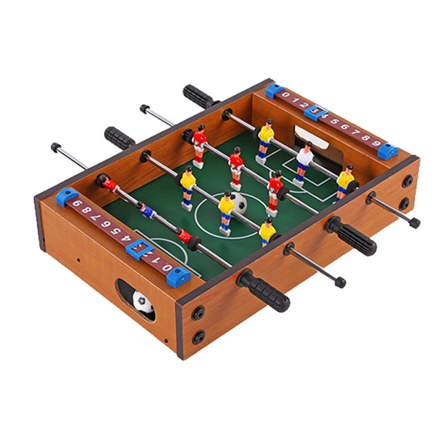 Juego de fútbol de mesa de madera de fútbol de mesa de 12 mm, disponible para 2 - 4 personas, juguetes para padres e hijos