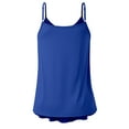 thumbnail image 3 of Doublju Women's Front Pleated Cami Tank Top with Plus Size, 3 of 3