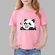 thumbnail image 1 of Blusas y camisas de manga corta con cuello redondo para niños Camiseta de verano de manga corta estampada para niñas Jersey elegante de cuello redondo para niñas Top de algodón para niños, 1 of 6