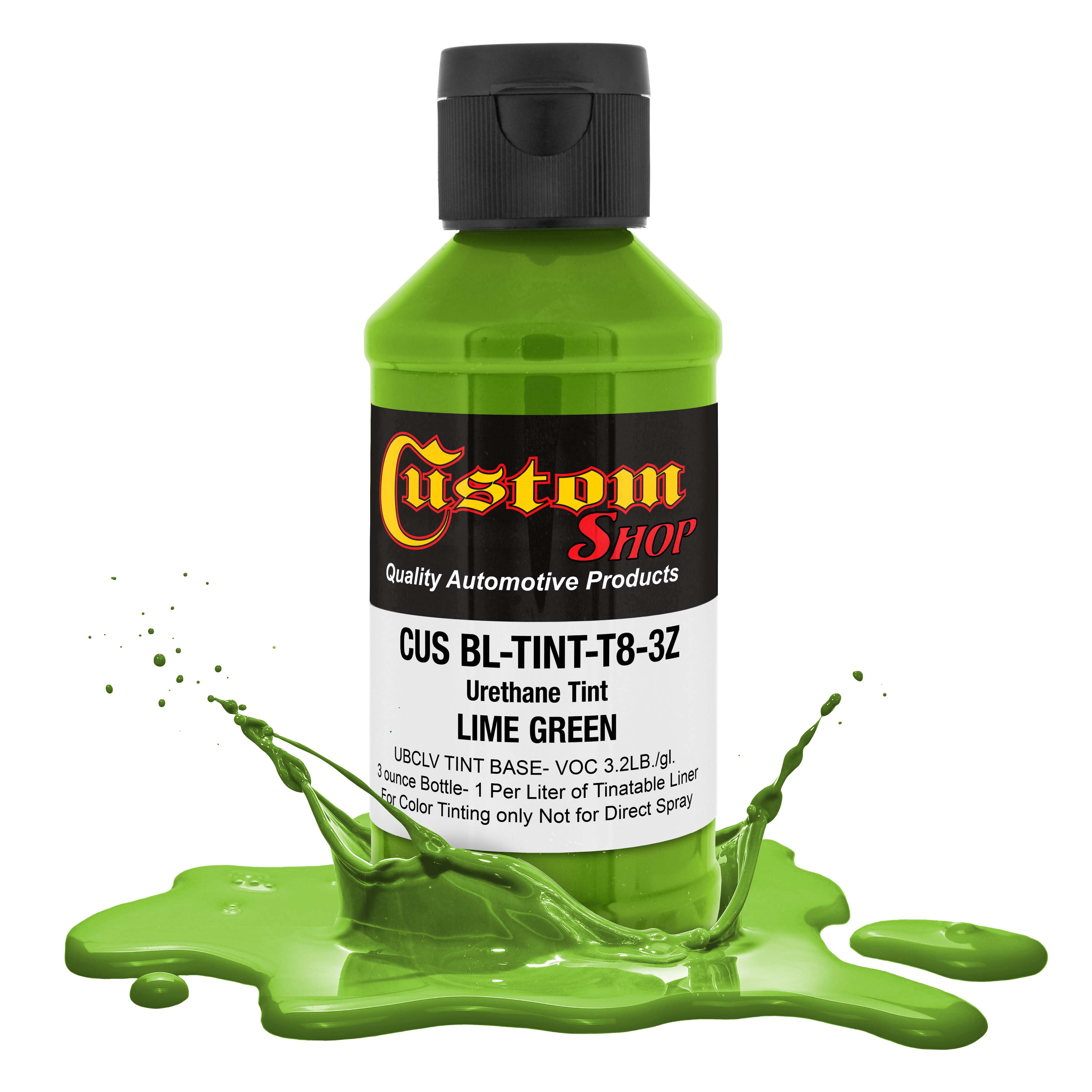 Custom Coat 3oz. (Lime Green Color) Urethane Tint Concentrate for