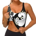 thumbnail image 3 of Uemuo Unicorn in Yoga Pattern Women's Sports Bra - High Impact Support, Breathable, and Comfortable Athletic Bra for Running, Yoga, and Workouts, 3 of 9