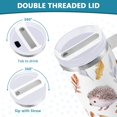 thumbnail image 5 of 40 oz Tumbler With Handle Stainless Steel Insulated Tumbler With Lid for Car Cup Holder Watercolor Hedgehogs Pattern, 5 of 9