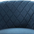 thumbnail image 5 of Convenience Concepts Take a Seat Roosevelt Accent Chair with Ottoman, Blue Fabric, 5 of 7