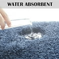 thumbnail image 6 of Bath Rug for Bathroom Non Slip Bathroom Mat (20 x 32, Blue) Water Absorbent Soft Microfiber Shaggy Bathroom Rug Machine Washable Bath Mat for Bathroom Thick Plush Shower Mat, 6 of 6