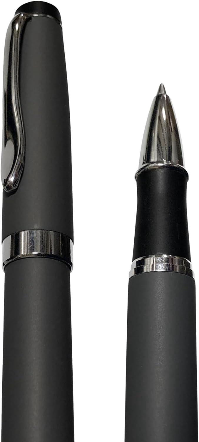 Gripper Rollerball Pen - Matt Black with Anti Slip Grip (Budget Friendly Pen)