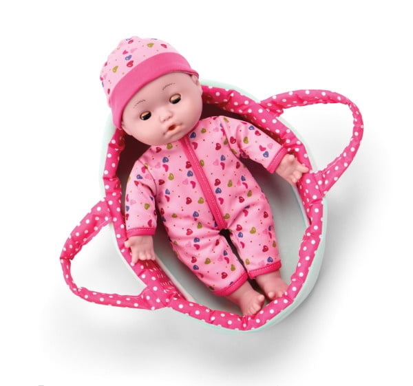 Kidoozie Just Imagine Cuddle & Carry Playset – 12” Soft Baby Doll with Carrier, Bottles & Diaper – Ages 2 Years+