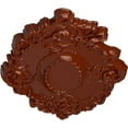 thumbnail image 3 of 30 3/8"W x 20 3/4"H x 1"P Kinsley Flowing Leaf Ceiling Medallion, Hand-Painted Firebrick, 3 of 4