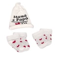 thumbnail image 2 of Conjunto George Niña 0-6 M Líneas Multicolor Gorrito, 1 Manoplas y 1 Par de Tines, 2 of 3