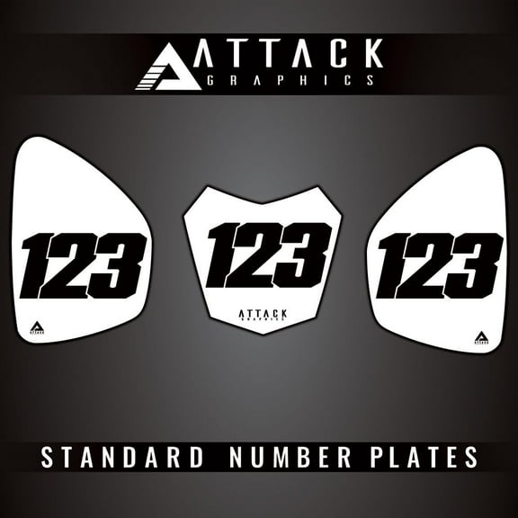 Attack Graphics 3 Plate ATV Background Kit