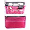 thumbnail image 2 of Gustave Travel Insert Handbag for Women, Cosmetic Makeup Purse Insert Liner Pouch Organizer Bag in Bag with 13 Pockets Functional "Rose Red", 2 of 10