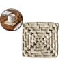 thumbnail image 1 of Woven Coasters – 5.9x5.9in Rustic Heat-Resistant Table Mats for Mugs, Pots & Plants – Eco-Friendly, Rattan-Style Coasters for Home, Parties & Weddings, 1 of 6