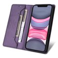 thumbnail image 4 of Allytechgroup Wallet Case for iPhone 11, Slim Lightweight PU Leather Stand Flip Phone Case with Credit Card Slot Shockproof Protective Back Cover for iPhone 11 Women Men, Purple, 4 of 8