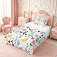 thumbnail image 3 of Manfei Cute Duck Twin Sheets 3pcs,Cartoon Flowers Bedding,1 Flat Sheet,1 Fitted Sheet and 1 Pillowcase, 3 of 6