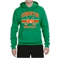 thumbnail image 2 of Wild Bobby City of Edmonton Hockey Fantasy Fan Sports Unisex Hoodie Sweatshirt, Kelly, X-Large, 2 of 5