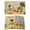 Brown, variant on Yellow Sunflowers Placemats Set of 4, Daisy Bees Elegant Farmhouse Floral Placemats for Dining Table, Place Mats for Kitchen Tabletop, Waterproof Wipeable Dining Table Mats Set