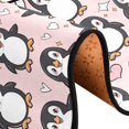 thumbnail image 5 of Dailycode Hallway Runner Rug 2x6 Non Slip Absorbent Soft Floor Mat for Home Kitchen Bedroom Entrance Cute Penguins and Heart, 5 of 7