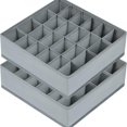 thumbnail image 1 of XHSGX Pack 2 organizadores tela calcetines ropa interior 48 compartimentos cremallera plegable armario, 1 of 7