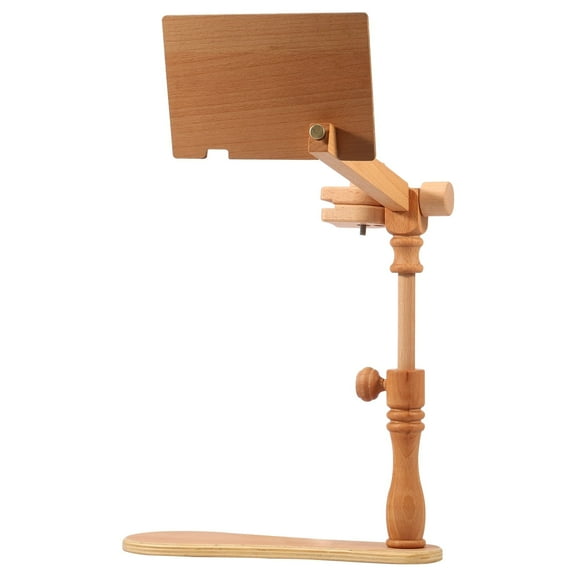 Embroidery Hoop Stand Adjustable Beech Wood Cross Stitch Stand Rotated Embroidery Frame Stand Multipurpose Desktop Embroidery Frame for Art Craft Sewing Needlework Projects
