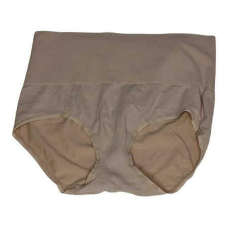 

Breezies Panties Sz L Cotton Seamless Shaping Brief Beige A463935 Regular Size