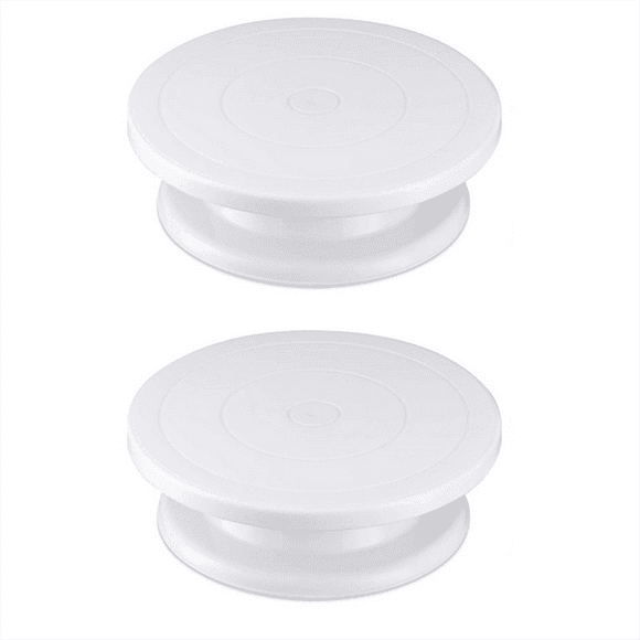 Cake Turntable Rotating Carving Turntable Birthday Cake Decoration Decorating Turntable White